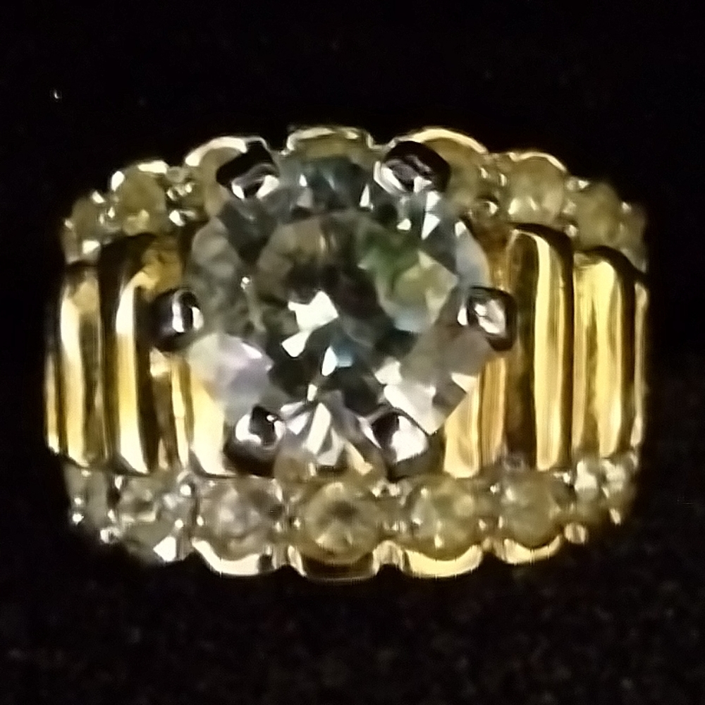 CZ Diamond Ring Size 7 item #027